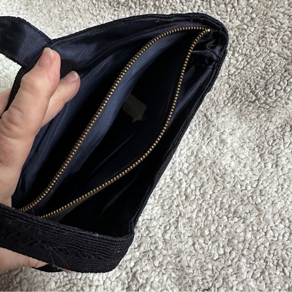 Vintage 1940’s/50’s Mardane Corde Dark Navy scalloped wristlet purse/bag, EUC - Picture 9 of 9